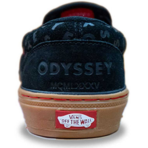 Vans BMX slip-on shoes - Odyssey black / red / gum