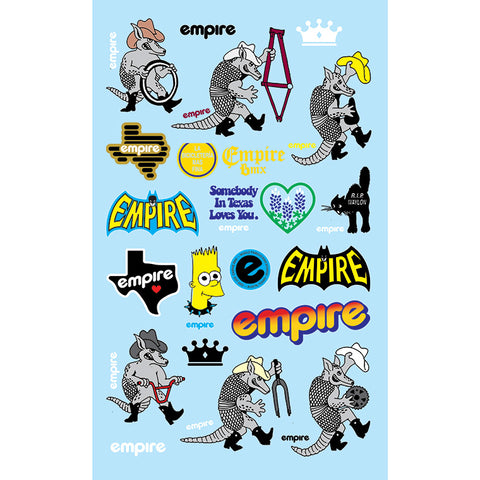 Empire BMX Sticker sheet
