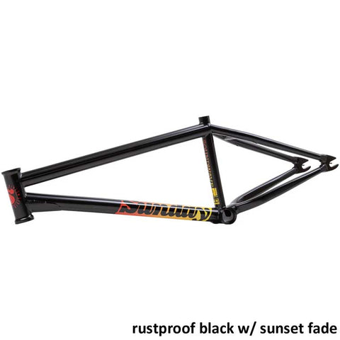 Sunday Soundwave V3 frame - rustproof black w /sunset fade stickers