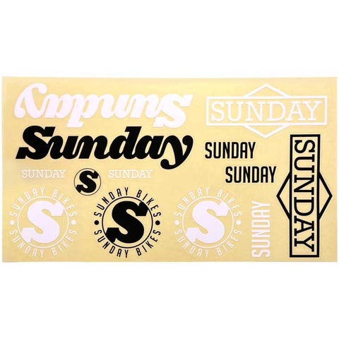 Sunday assorted sticker sheet