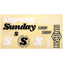 Sunday assorted sticker sheet