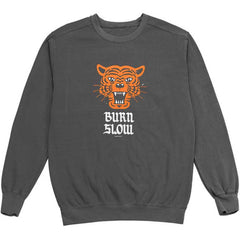 Burn Slow Entertainment crew sweatshirt - Sketchy Tiger