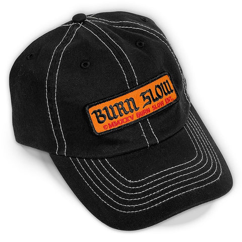 Burn Slow Entertainment Long Logo patch hat