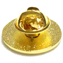Moto-Bunka Globe logo pin badge