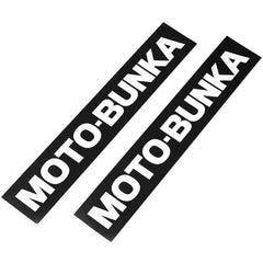 Moto-Bunka Big Text logo stickers (2-pack)