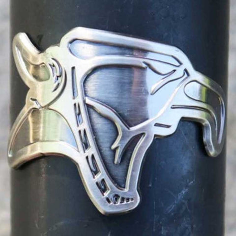 Animal head tube badge