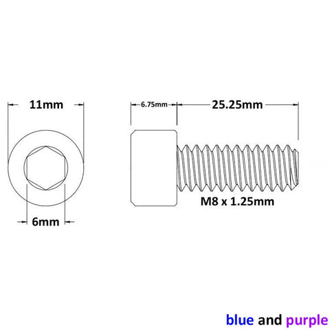 Mission Components hollow stem bolts