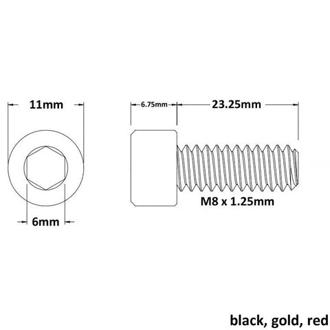 Mission Components hollow stem bolts
