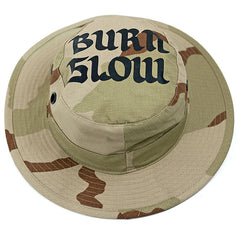 Burn Slow Entertainment Brush logo sun hat