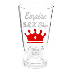 Empire BMX Pint glass