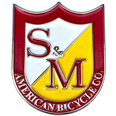 S&M Shield enamel pin