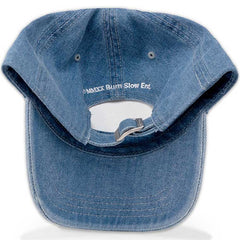 Burn Slow Entertainment Globe Logo denim hat